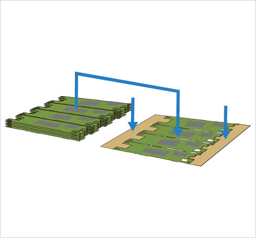 ［Image］PCB placer： HDI 基板用高精度框架排列机